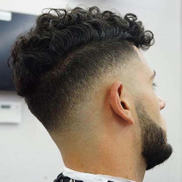 Low Taper Fade With Curly Hair